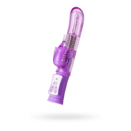 Вибратор с клиторальным стимулятором A-Toys by TOYFA High-Tech fantasy, TPE, фиолетовый, 22,4 см