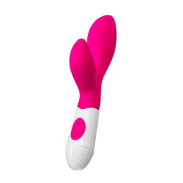 Вибратор с клиторальным стимулятором A-Toys by TOYFA Lilu, силикон, розовый, 20 см