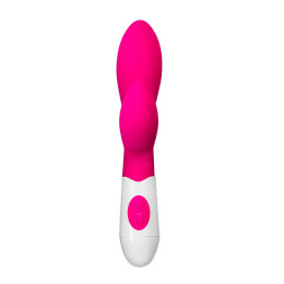 Вибратор с клиторальным стимулятором A-Toys by TOYFA Lilu, силикон, розовый, 20 см