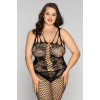 Костюм-сетка и стринги Candy Girl Kasandrah, нейлон, черный, 2XL
