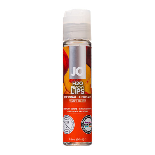 Съедобный лубрикант со вкусом персика JO H2O Peachy lips, 30 мл