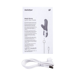 Нереалистичный вибратор Satisfyer Vibes Magic Bunny, силикон, фиолетовый, 17,7 см.