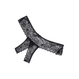 Трусы Eromantica, Juno, с доступом, черные, 44-46