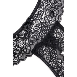 Трусы Eromantica, Juno, с доступом, черные, 44-46