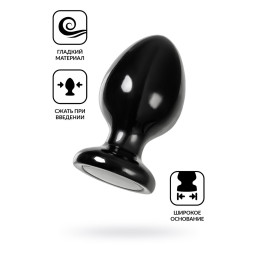 Анальная втулка POPO Pleasure by TOYFA Cetus β, PVC, черная, 13 см, Ø 6,8 см