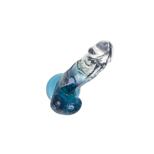 Фаллоимитатор A-Toys by TOYFA Avy, TPE, прозрачный синий, 20 см