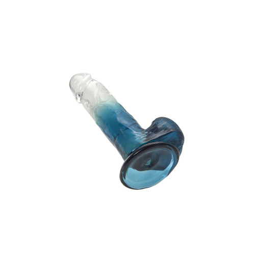 Фаллоимитатор A-Toys by TOYFA Avy, TPE, прозрачный синий, 20 см