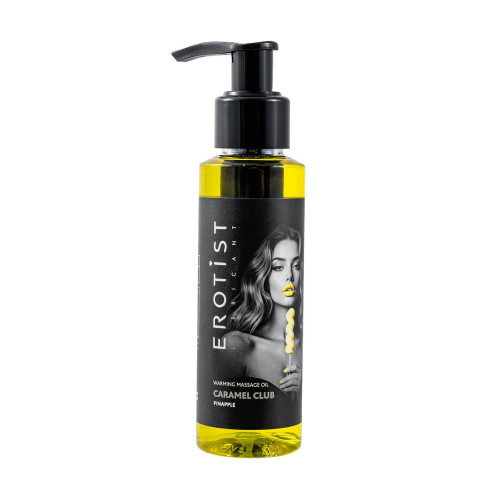 Разогревающее массажное масло Erotist Caramel Club Ананас, 100 мл.