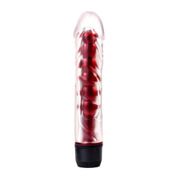 Вибратор TOYFA Basic Trio Vibe, TPE, красный, 15,5см