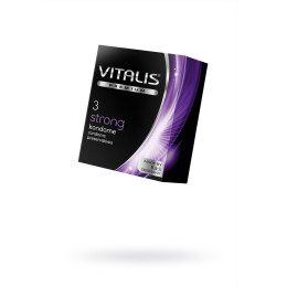Презервативы Vitalis, premium, ультрапрочные, 18 см, 5,3 см, 3 шт.