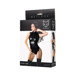 Боди Glossy Adriana из материала Wetlook, L