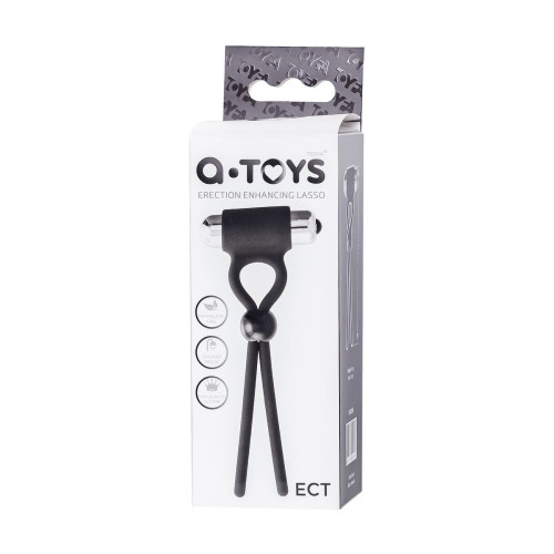 Лассо на пенис A-Toys by TOYFA Ect, силикон, черное, 14 см