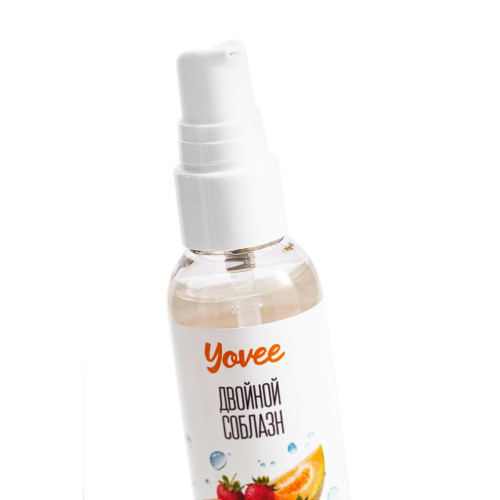 Съедобная гель-смазка Yovee «Двойной соблазн» с Д-Пантенолом, со вкусом клубники и дыни, 50 мл