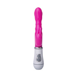 Вибратор с клиторальным стимулятором A-Toys by TOYFA Bubbly, TPE, розовый, 20 см