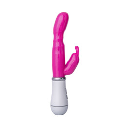 Вибратор с клиторальным стимулятором A-Toys by TOYFA Bubbly, TPE, розовый, 20 см