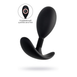 Анальная втулка A-Toys by TOYFA Tord M, силикон, черный, 10,5 см