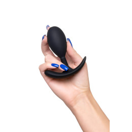 Анальная втулка A-Toys by TOYFA Tord M, силикон, черный, 10,5 см