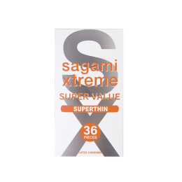 Презервативы Sagami, xtreme, 0.04, латекс, 19 см, 5,4 см, 36 шт.