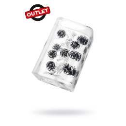 **АУТЛЕТ** Нереалистичный мастурбатор TENGA Crysta  Ball, TPE, прозрачный, 15,5 см