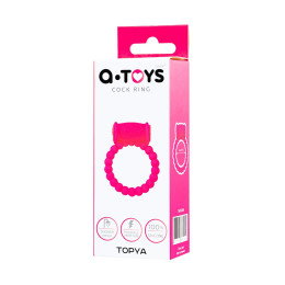 Эрекционное кольцо на пенис A-Toys by TOYFA Topya, силикон, розовый, Ø 3,5 см