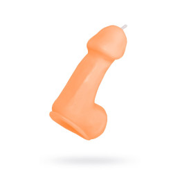 Свеча Pecado BDSM «Пенис средний», оранжевая, 47 гр.