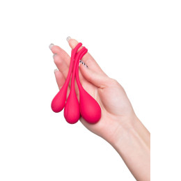Набор вагинальных шариков Satisfyer YONI Power 1, силикон, красный
