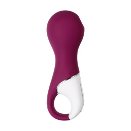 Вакуум-волновой стимулятор клитора с вибрацией Satisfyer Lucky Libra, силикон, бордовый, 15,7 см