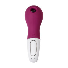 Вакуум-волновой стимулятор клитора с вибрацией Satisfyer Lucky Libra, силикон, бордовый, 15,7 см