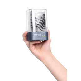 Нереалистичный мастурбатор TENGA Crysta Leaf, TPE, прозрачный, 15,5 см