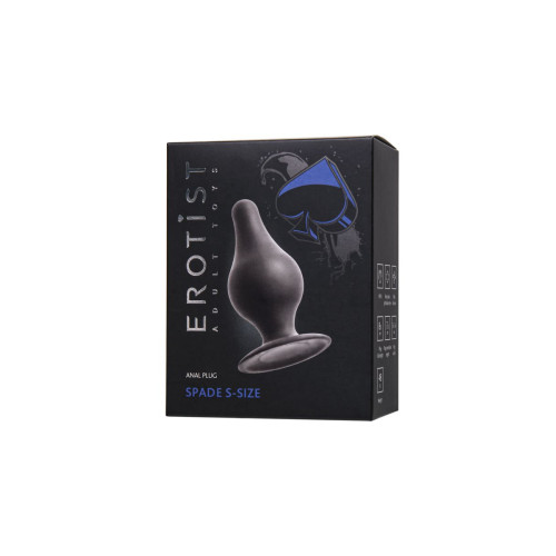 Анальная втулка Erotist Spade S, сайлекспан, чёрный, 8 см