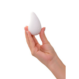 Вибромассажер Satisfyer Dew Drop, силикон, белый, 8,1 см