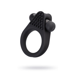 Виброкольцо на пенис A-Toys by TOYFA Brid, силикон, черный, 6,3, Ø 3,1 см