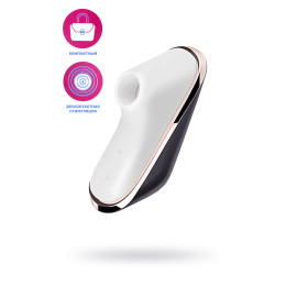 Вакуумно-волновой стимулятор клитора Satisfyer Traveler, силикон, баклажан, 10,7 см