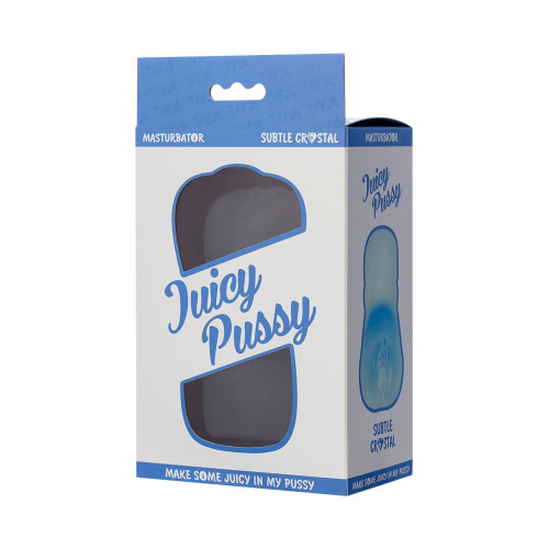 Мастурбатор реалистичный Juicy Pussy by TOYFA Subtle Crystal, TPE, 14,5 см