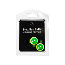 Массажное масло SECRET PLAY BRAZILIAN BALLS, с эффектом вибрации, 2 х 4 гр