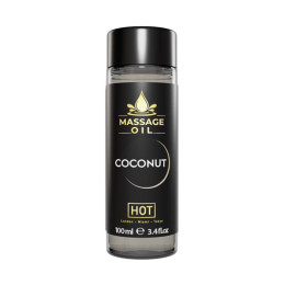 Массажное масло HOT Massage Oil COCONUT , с ароматом кокоса,100 мл