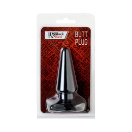 Анальная втулка Black&Red by TOYFA, ПВХ, черный, 10 см, Ø 3 см
