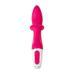 Нереалистичный вибратор Satisfyer Embrace me, силикон, малиновый, 22,5 см