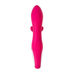 Нереалистичный вибратор Satisfyer Embrace me, силикон, малиновый, 22,5 см