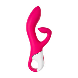 Нереалистичный вибратор Satisfyer Embrace me, силикон, малиновый, 22,5 см