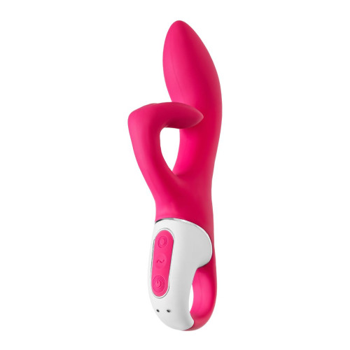Нереалистичный вибратор Satisfyer Embrace me, силикон, малиновый, 22,5 см