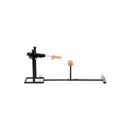 Секс-машина Diva Bondage, с двумя насадками, металл, черная, 140 см