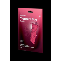 Мешочек Satisfyer Treasure Bag для хранения игрушек XL, розовый, 39*19 см