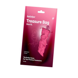 Мешочек Satisfyer Treasure Bag для хранения игрушек XL, розовый, 39*19 см