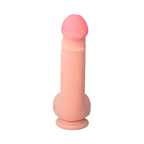 Вибратор с пультом ДУ RealStick Elite Vibro, перезаряжаемый, TPR, телесный, 10 режимов вибраци