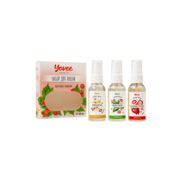 Набор гелей-смазок Yovee для любви (721004+721006+721012), вкусовые (клубника+мята+ваниль), 3х50 мл