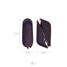 Вакуумно-волновой стимулятор клитора Satisfyer Traveler, силикон, баклажан, 10,7 см