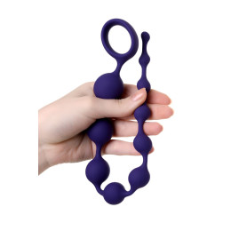 Анальная цепочка ToDo by Toyfa Grape, силикон, фиолетовый, 35 см, Ø 2,7 см