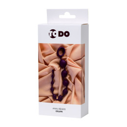 Анальная цепочка ToDo by Toyfa Grape, силикон, фиолетовый, 35 см, Ø 2,7 см