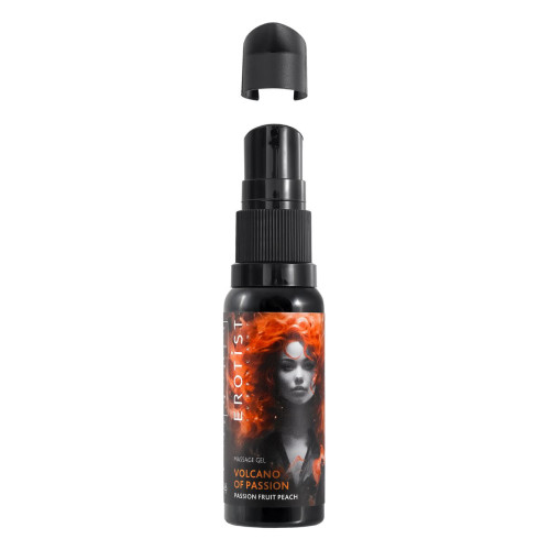 Гель Erotist с эффектом вибрации VOLCANO OF PASSION: PASSION FRUIT PEACH (персик-маракуйя), 25 мл